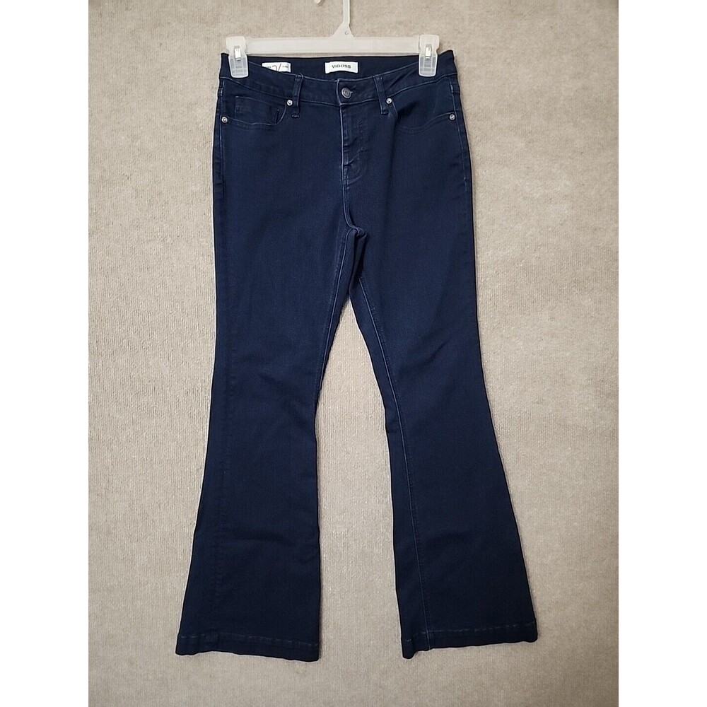 Vigoss Jagger Flare Jeans Womens 27 Blue Dark Wash Stretch